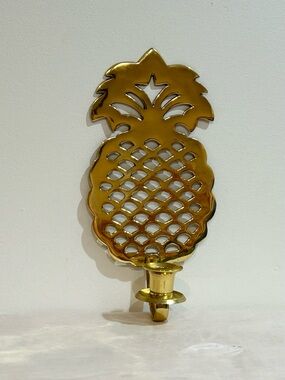 Pineapple Wall Sconce Candleholder Tropical Modern Eclectic Colonial Decor